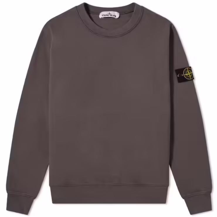 Stone Island Garment Dyed Sweatshirt 'Dark Grey'