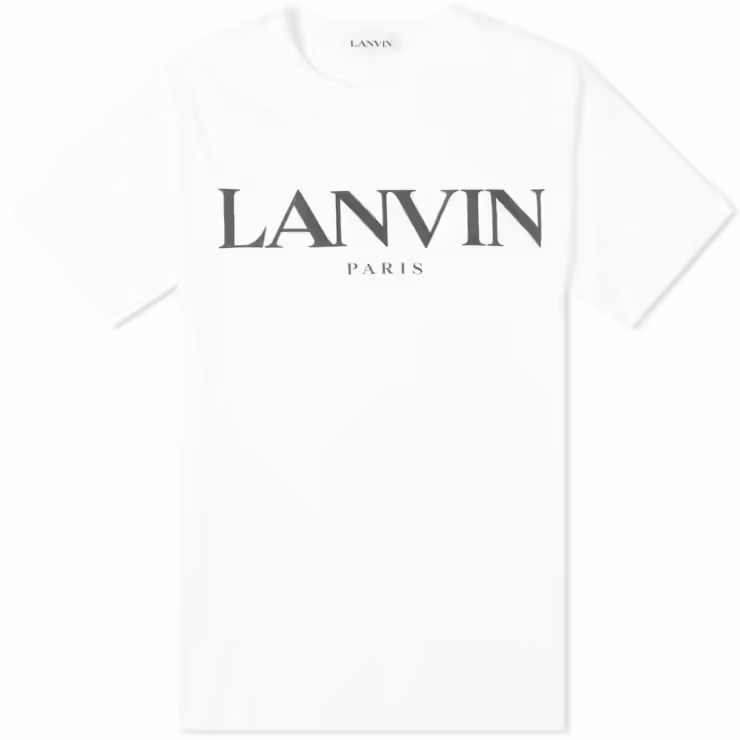 Lanvin Logo Printed T-Shirt 'White'