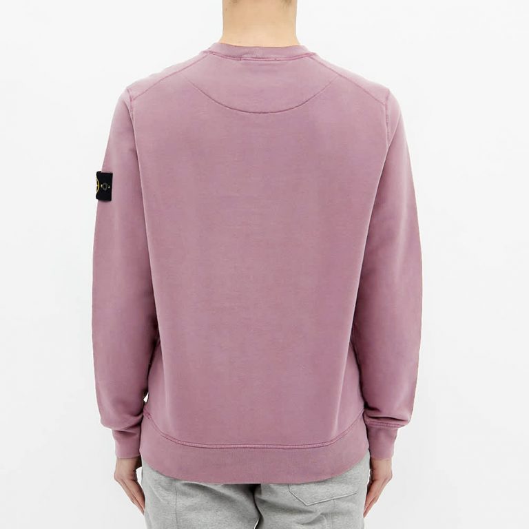 Stone Island Garment Dyed Sweatshirt 'Mauve' | MRSORTED