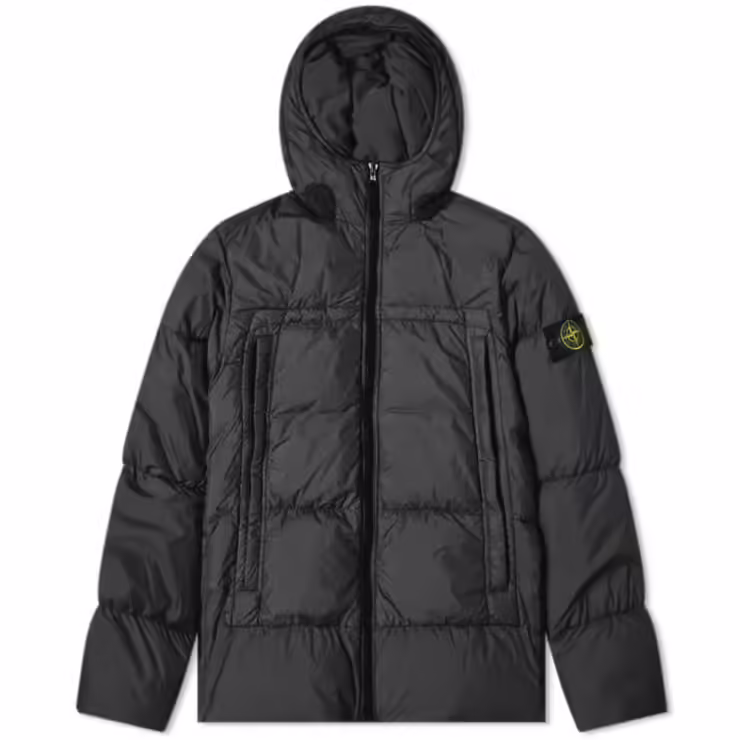Stone Island Crinkle Reps Down Jacket 'Black'