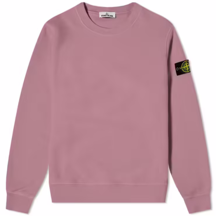 Stone Island Garment Dyed Sweatshirt 'Mauve'