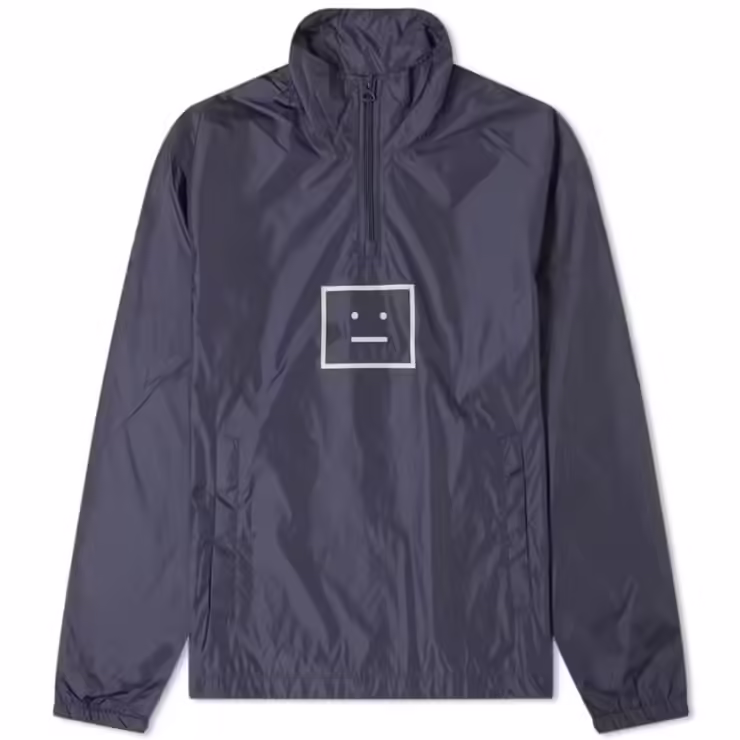 Acne Studios Omalley Face Half-Zip Jacket 'Navy'