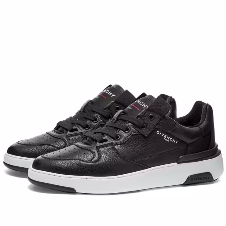 Givenchy Wing Low Leather Sneakers 'Black & White'
