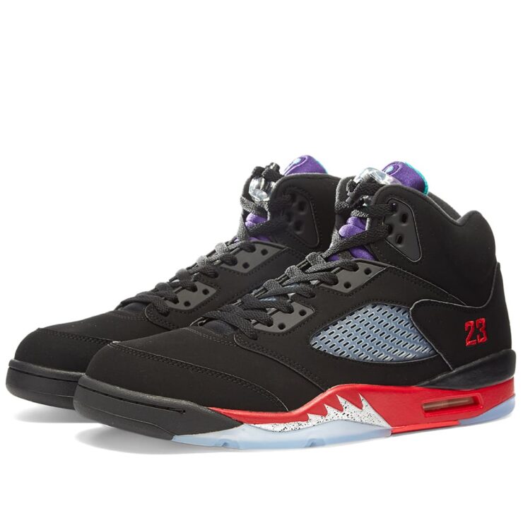 Air Jordan 5 Retro 'Black, New Emerald & Red'