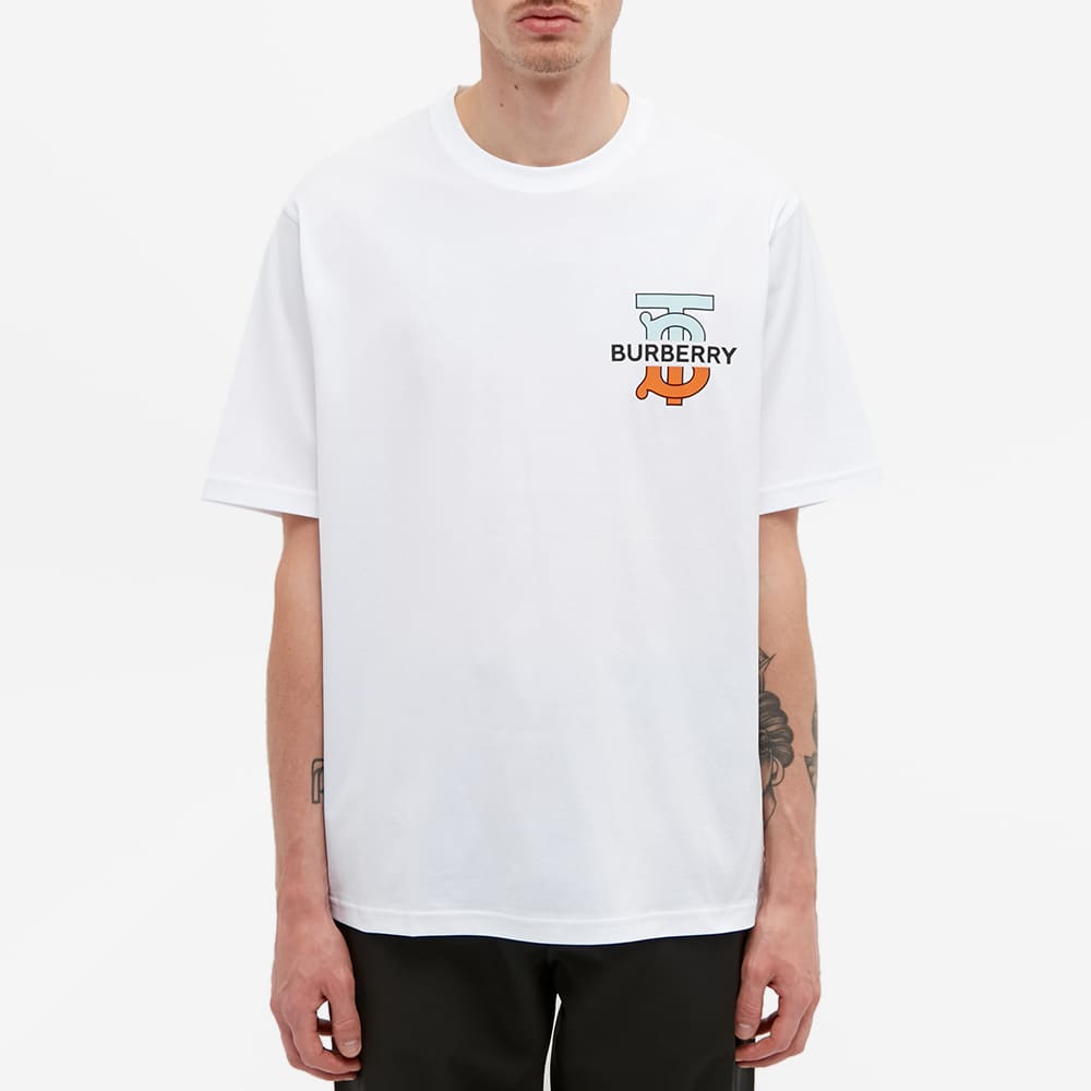 Burberry Ganther Multi Logo T-Shirt 'White' | MRSORTED