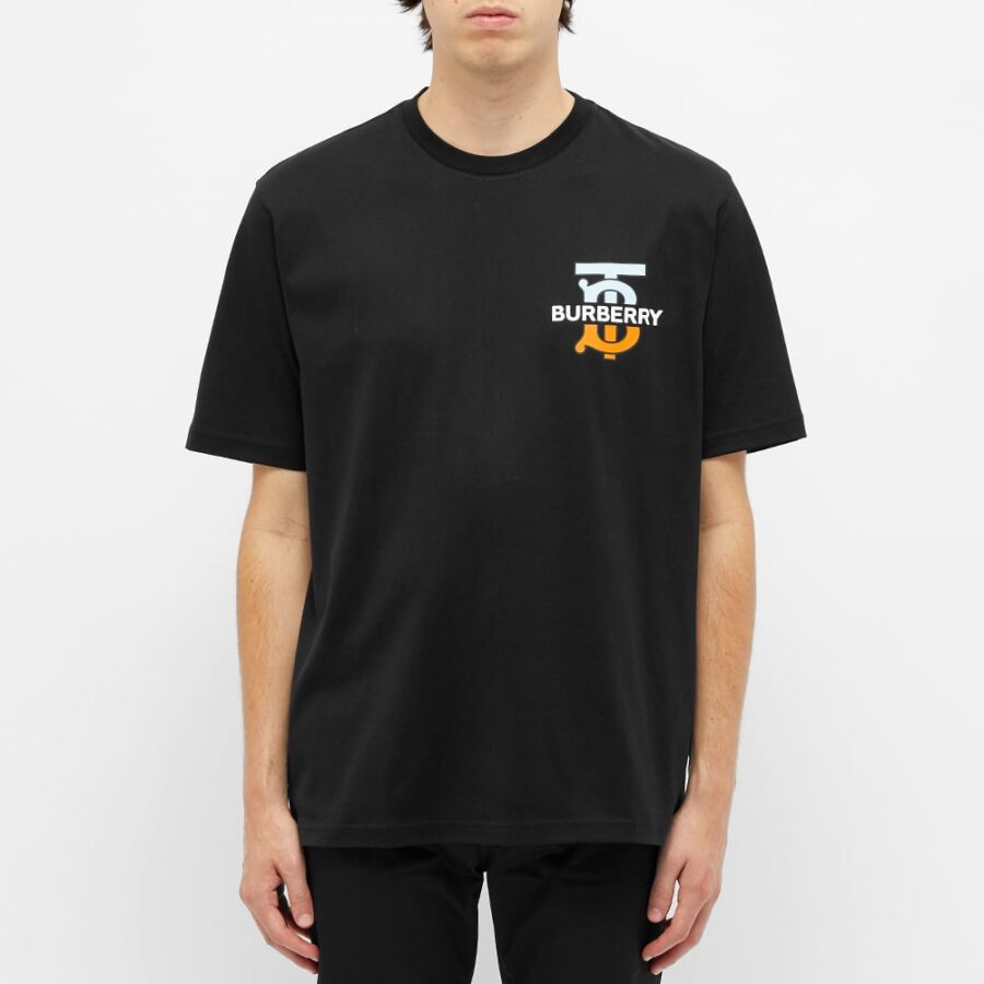 Burberry Ganther Multi Logo T-Shirt 'Black' | MRSORTED