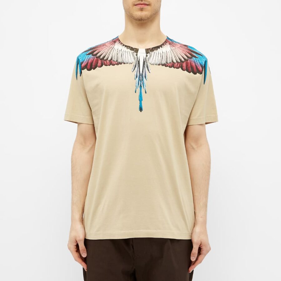Marcelo Burlon Basic Wings T-Shirt 'Beige' | MRSORTED
