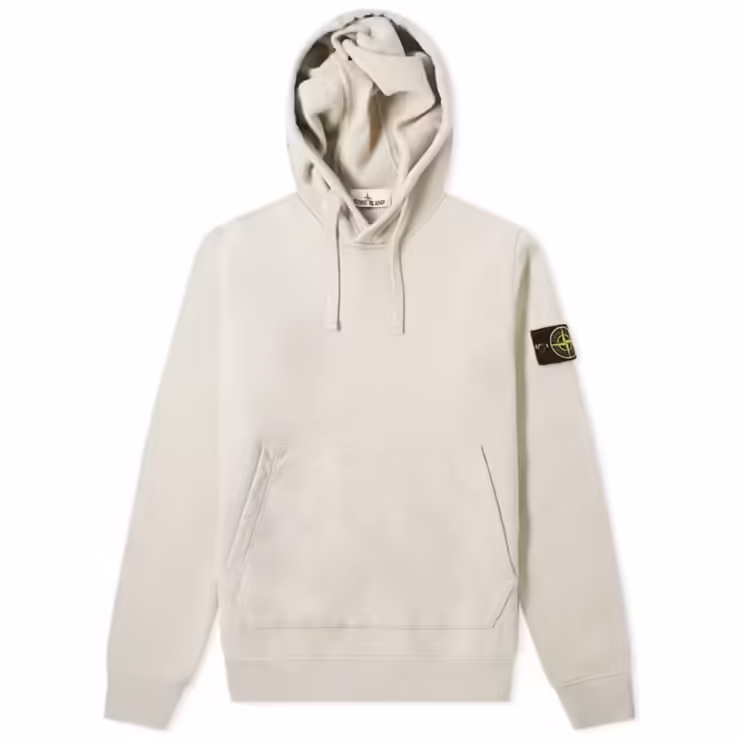 Stone Island Garment Dyed Hoody 'Dove Grey'