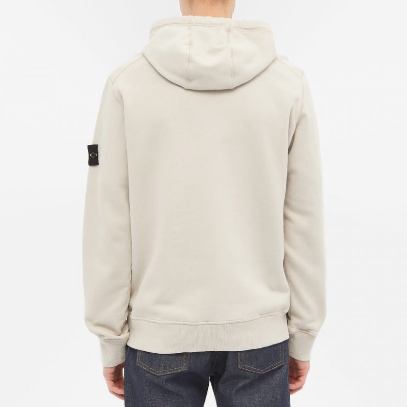 Stone Island Garment Dyed Hoody 'Dove Grey' | MRSORTED