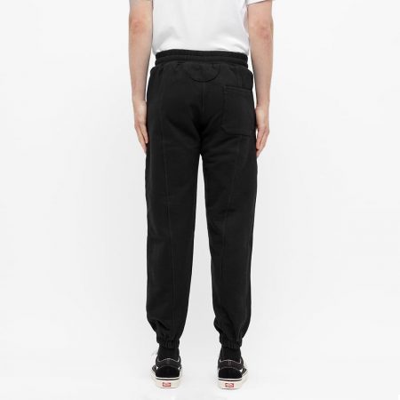 Cole Buxton Garment Dyed Warm Up Sweatpants 'Black' | MRSORTED