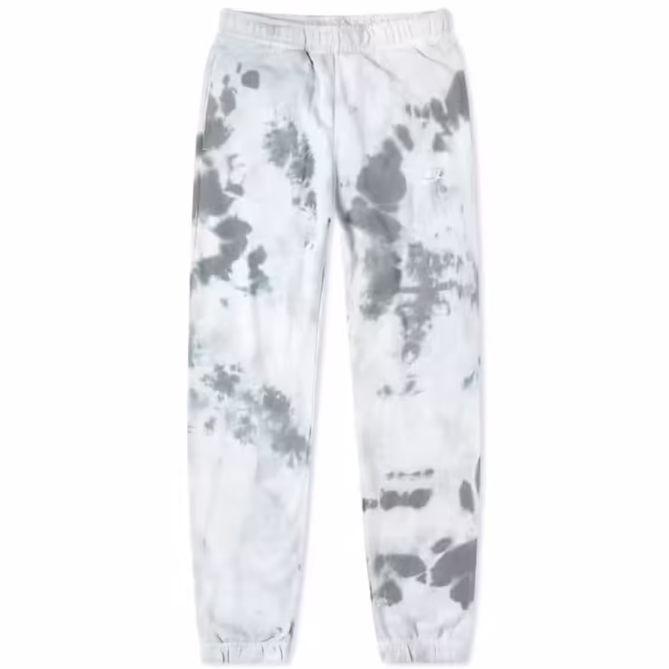 Nike Tie-Dye Club Fleece Sweatpants 'Light Grey & White'