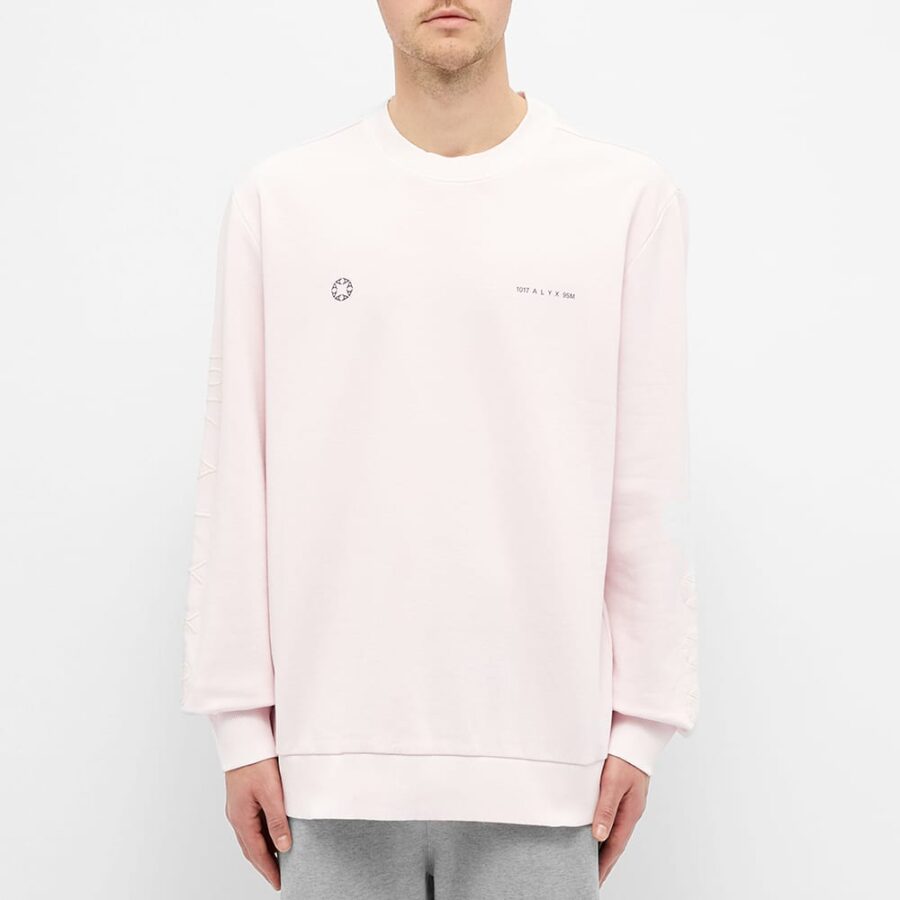 1017 ALYX 9SM Double Logo Sweatshirt 'Pink'