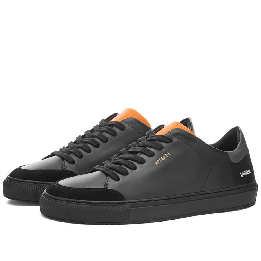 Axel Arigato Clean 90 Triple Sneaker 'Black & Orange' | MRSORTED