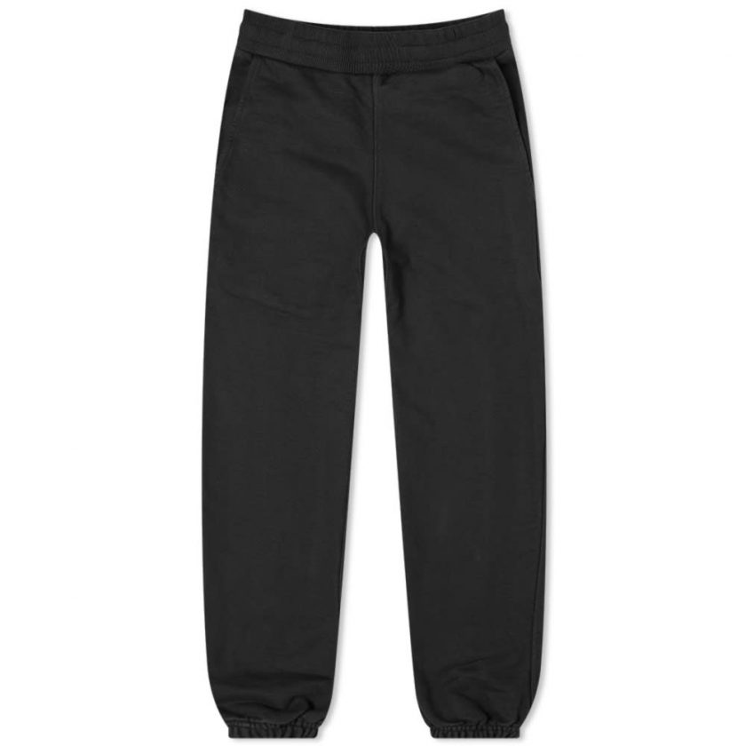Cole Buxton Garment Dyed Warm Up Sweatpants 'Black' | MRSORTED