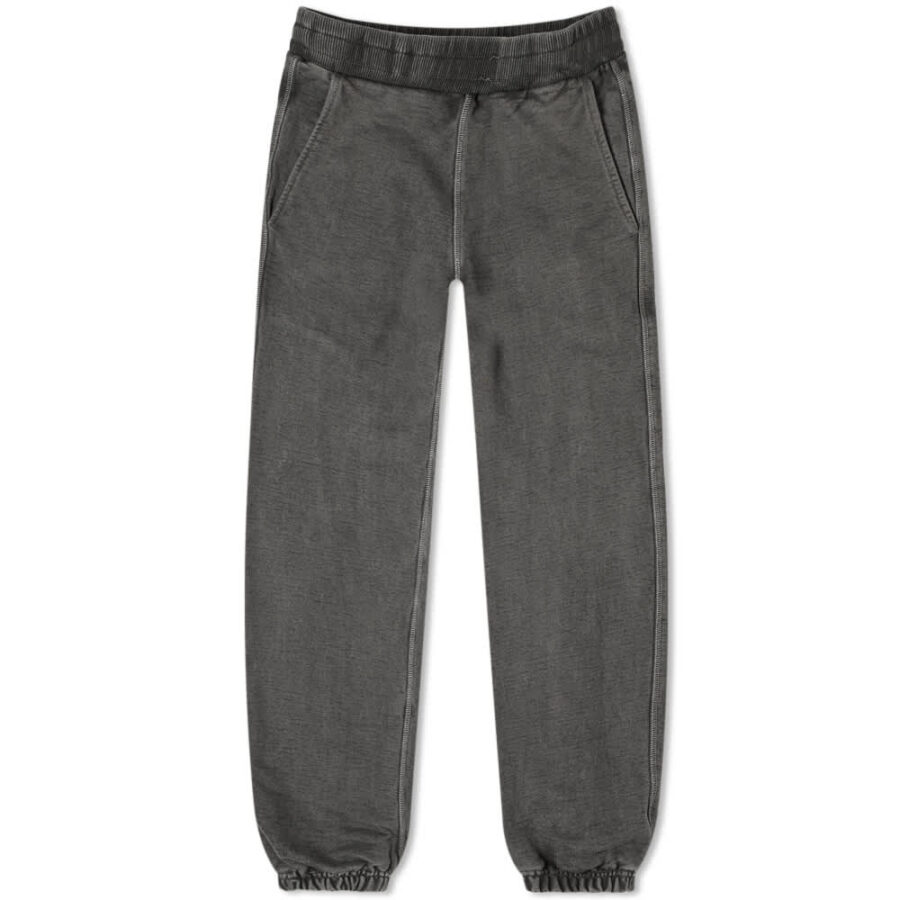 Cole Buxton Garment Dyed Warm Up Sweatpants 'Washed Black' | MRSORTED