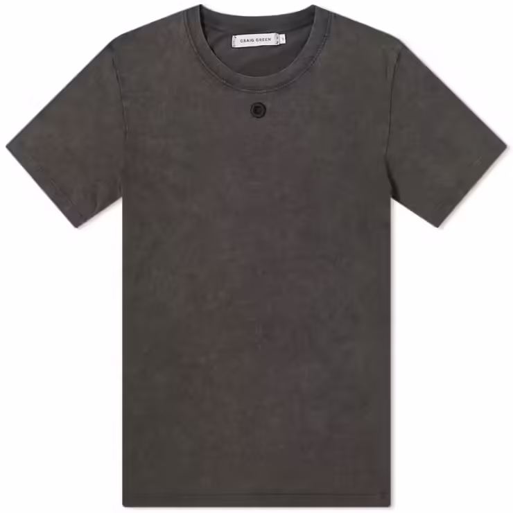 Craig Green Embroidered Hole T-Shirt 'Black Acid'