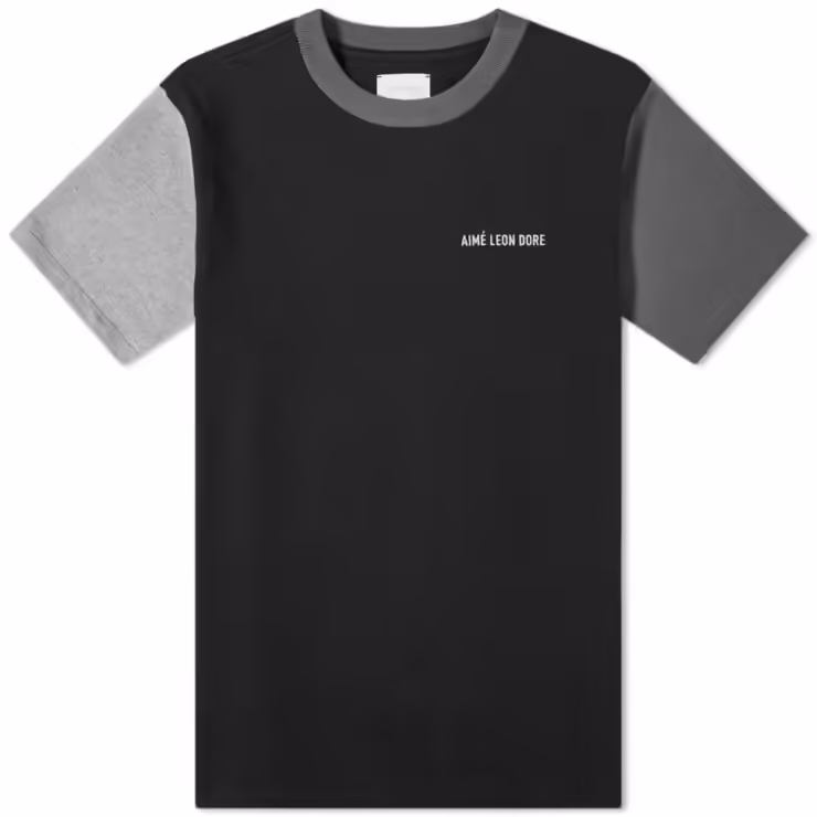 Aimé Leon Dore Colour Block T-Shirt 'Black'