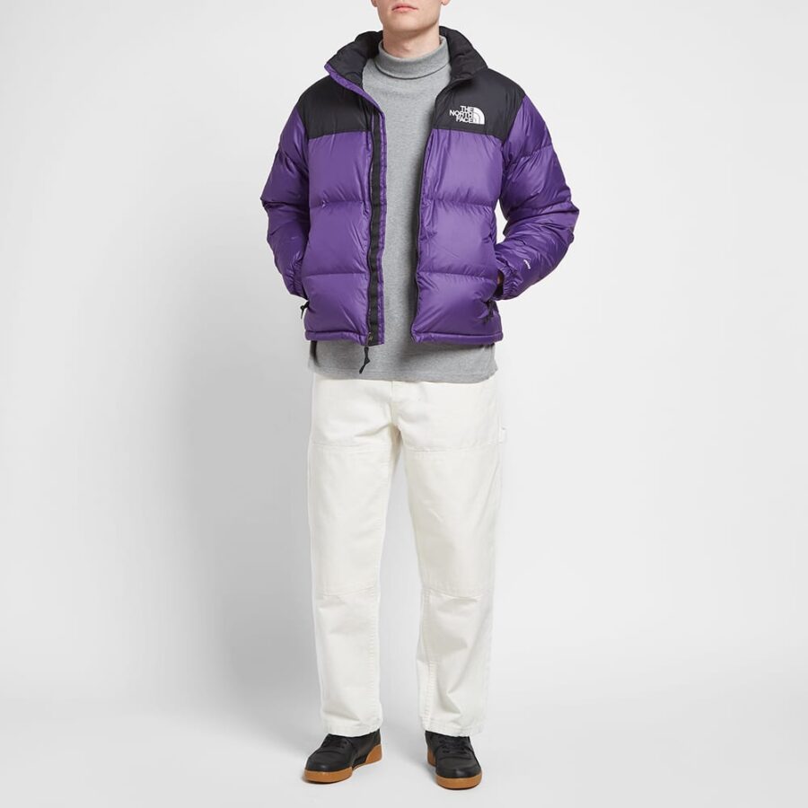the north face nuptse purple