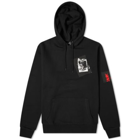 Fred Perry x Raf Simons Pin Patch Hoody 'Black' | MRSORTED