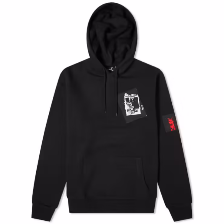 Fred Perry x Raf Simons Patch Print Hoody 'Black'
