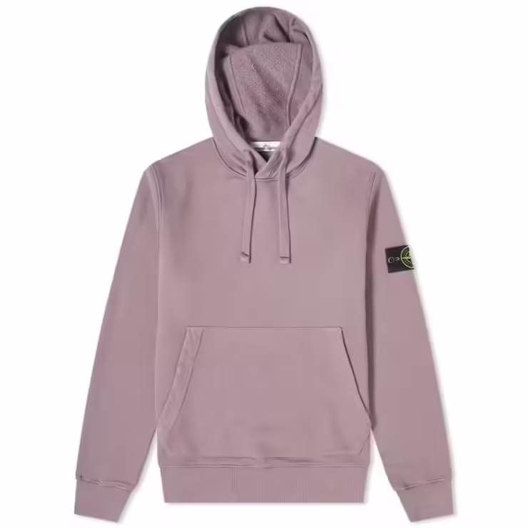 Stone Island Garment Dyed Hoody 'Mauve'