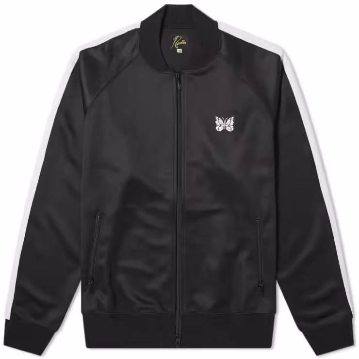 Needles Side Stripe Bomber Track Jacket 'Black & White'