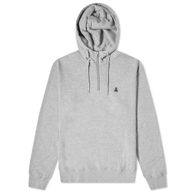 SOPHNET. Washed Half-Zip Hoody 'Grey' | MRSORTED