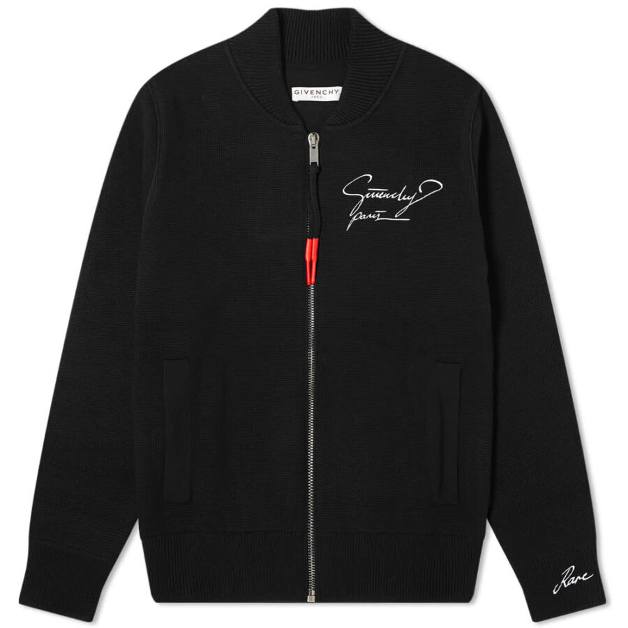 Givenchy Knitted Bomber Jacket 'Black' | MRSORTED