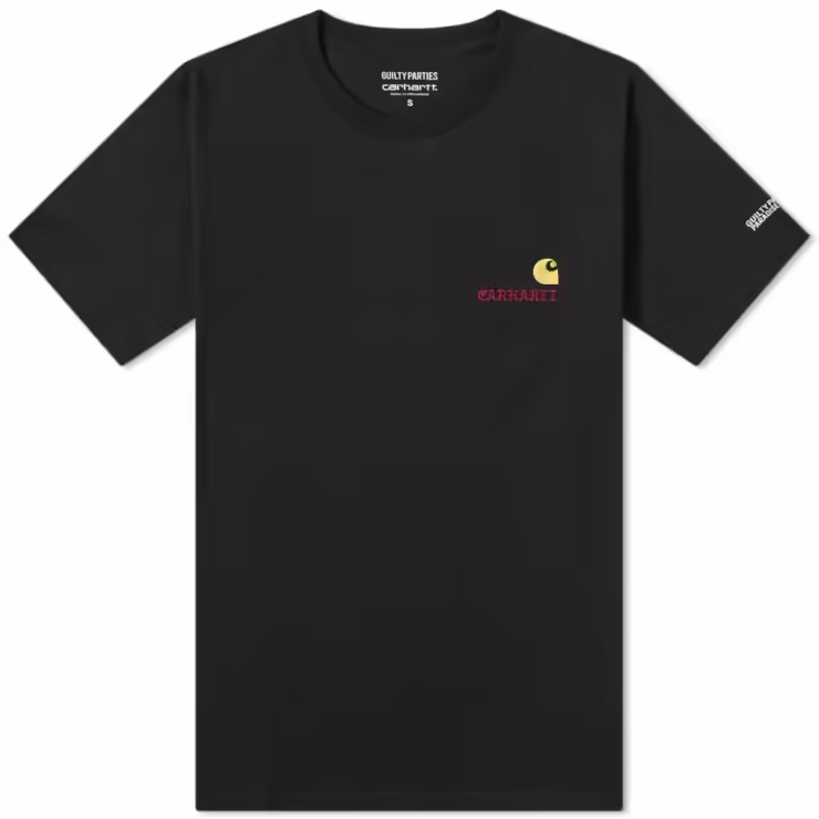 Carhartt WIP x Wacko Maria Logo American Script T-Shirt 'Black'