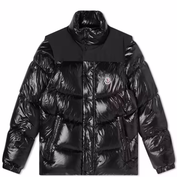 Moncler Leschaux Removable Sleeve Down Jacket 'Black'