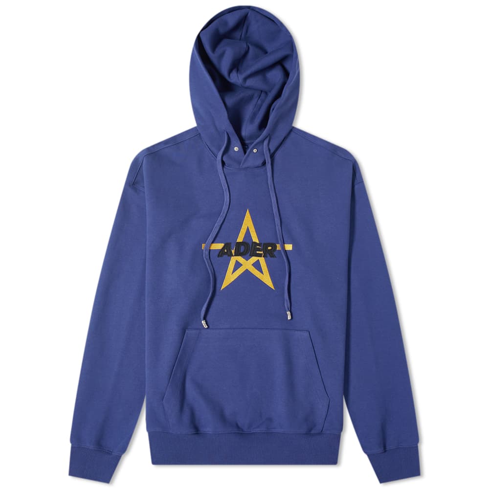 ADER-error Star Logo Hoody 'Navy' | MRSORTED