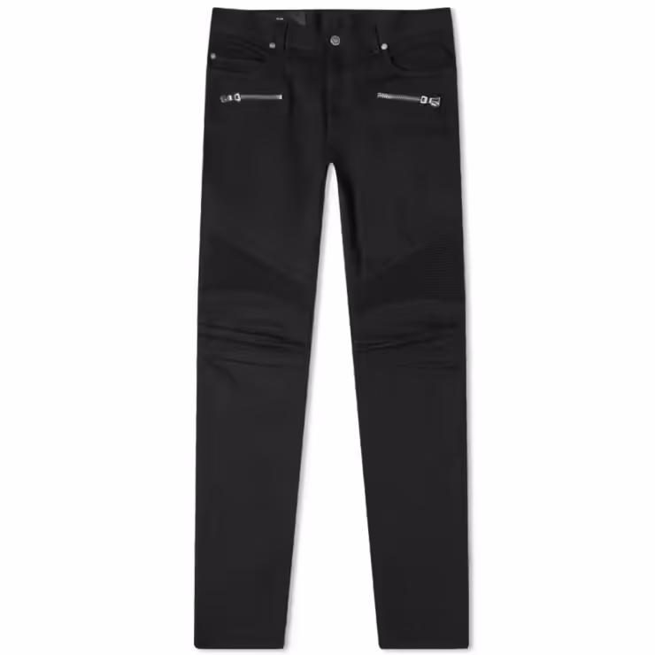 Balmain One Wash Biker Jeans 'Black'