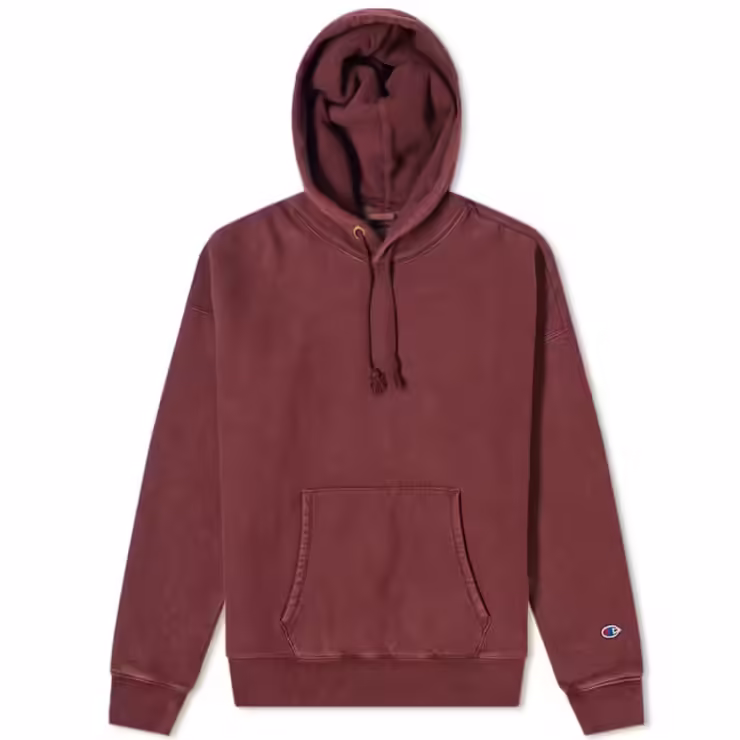 Champion Reverse Weave Garment Dyed Hoody 'Damson'