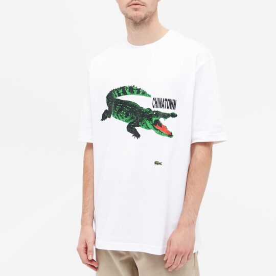 Lacoste x Chinatown Market Logo T-Shirt 'White' | MRSORTED