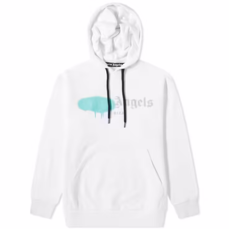 Palm Angels Sprayed Ibiza Hoody 'White'