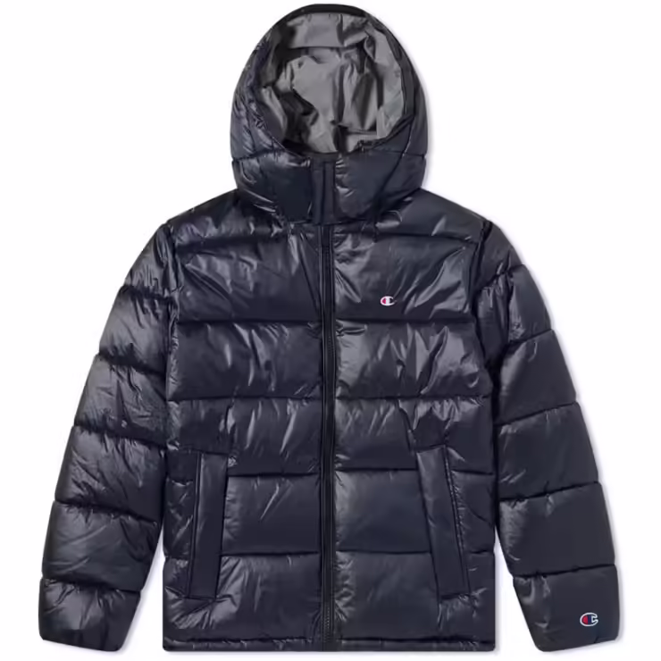 Champion Reverse Weave Puffer Jacket 'Navy'