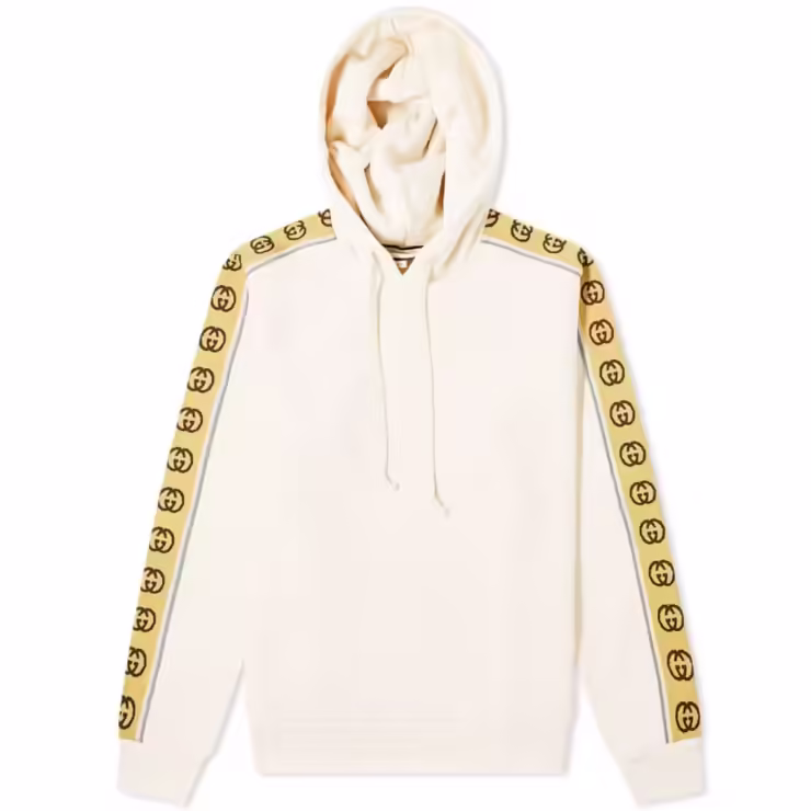 Gucci Tape Detail Hoody 'Milk'