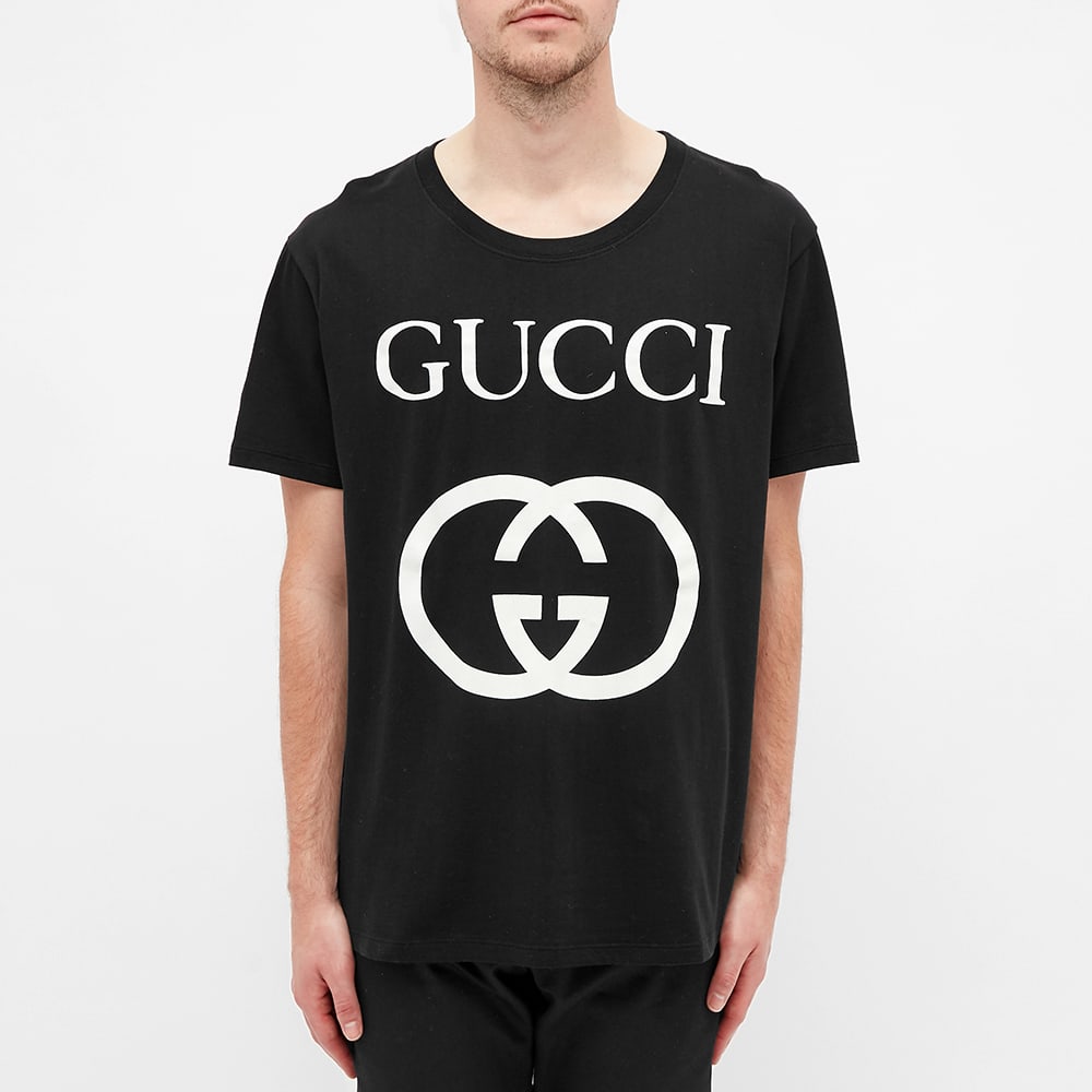 Gucci Interlocking Logo T-Shirt 'Black' | MRSORTED
