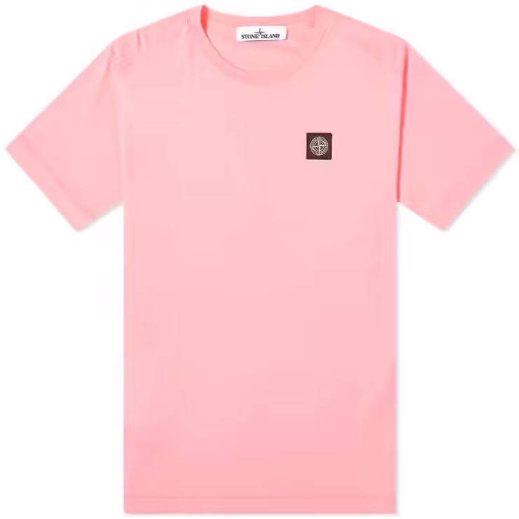 Stone Island Patch Logo T-Shirt 'Pink'