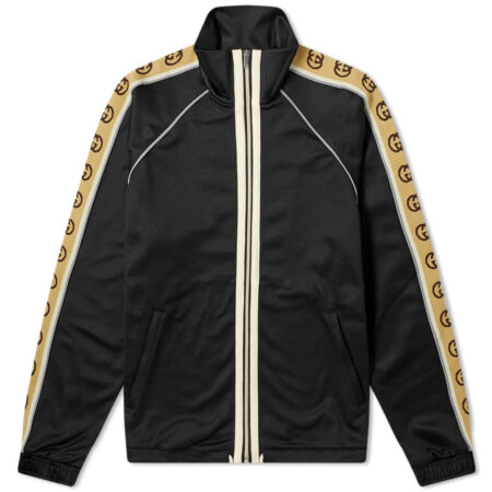 Gucci Technical Taped Logo Track Jacket 'Black' | MRSORTED