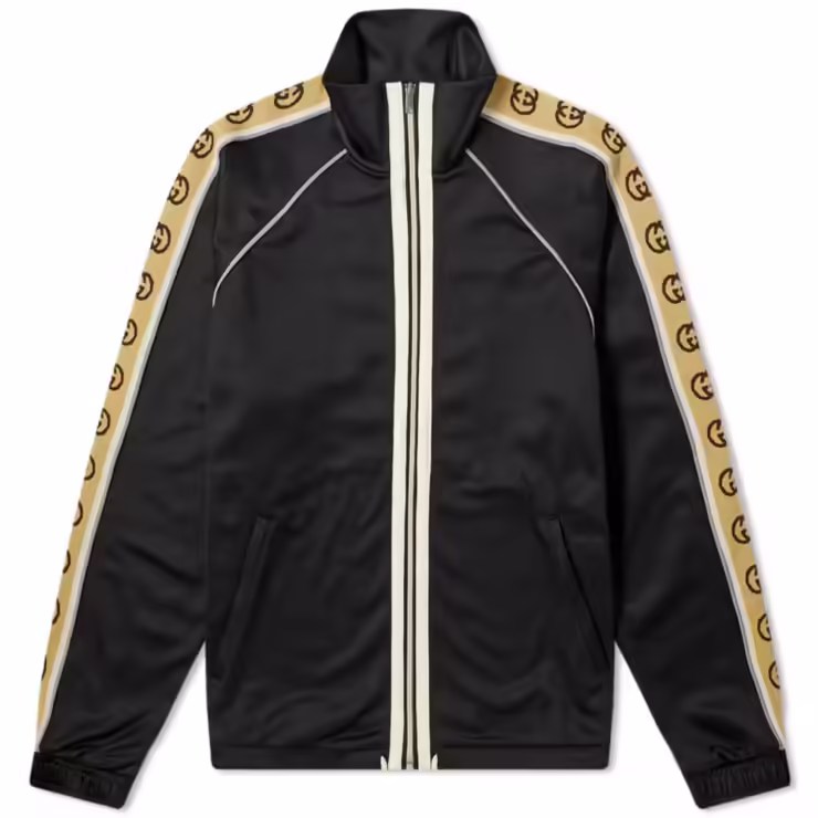 Gucci Technical Taped Logo Track Jacket 'Black'