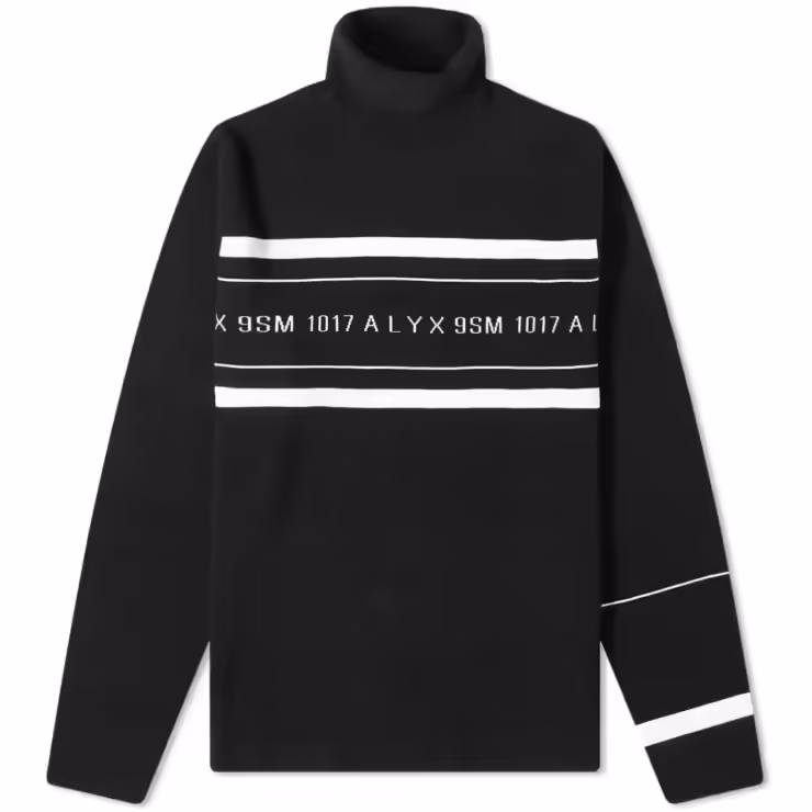 1017 ALYX 9SM Logo Rollneck Knit Jumper 'Black'
