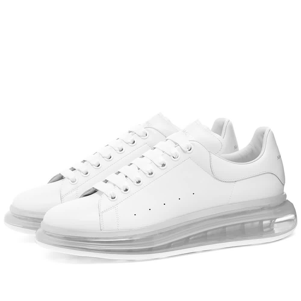 Alexander McQueen Air Bubble Wedge Sole Sneakers 'White & White' | MRSORTED