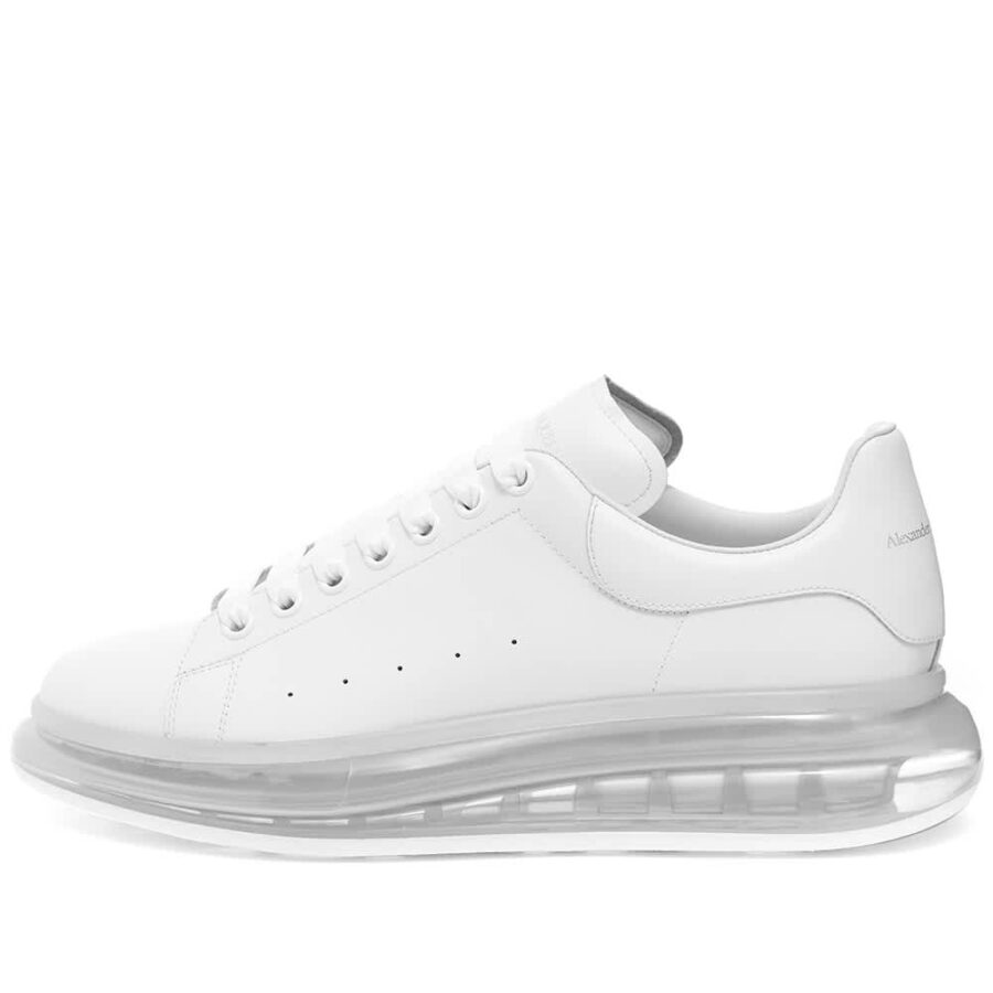 Alexander McQueen Air Bubble Wedge Sole Sneakers 'White & White' | MRSORTED