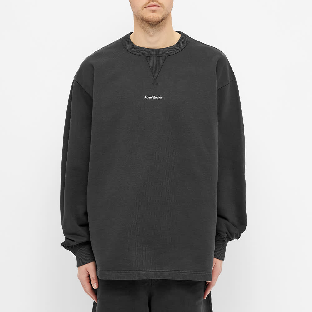Acne Studios Fin Stamp Sweatshirt 'Black' | MRSORTED
