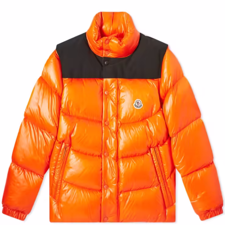 Moncler Leschaux Removable Sleeve Down Jacket 'Orange'