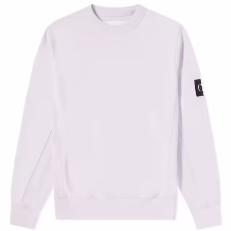Calvin Klein Monogram Sleeve Badge Sweatshirt 'Pink'