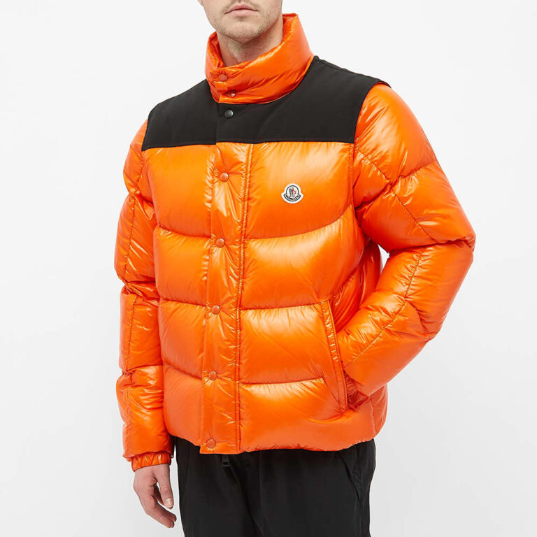Moncler Leschaux Removable Sleeve Down Jacket 'Orange' - MRSORTED