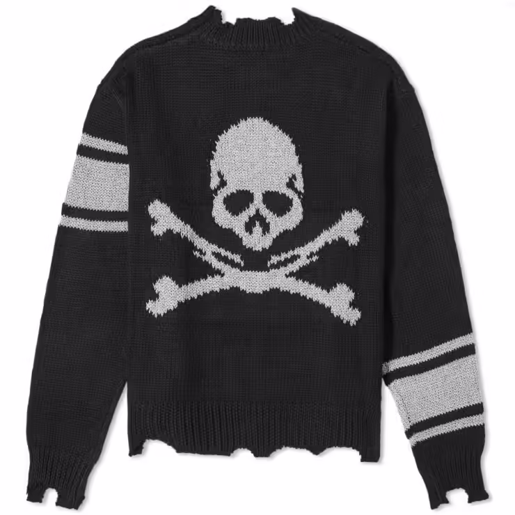 C2H4 x Mastermind Japan Reflective Knit Sweater 'Black'