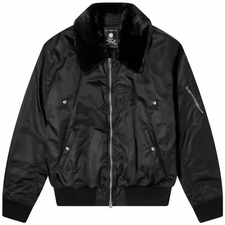 Mastermind World Aviator Faux Fur Jacket 'Black'